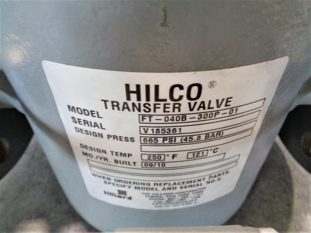 Hilco 4" 300# A105 3-Way Transfer Valve FT-040B-300P-01